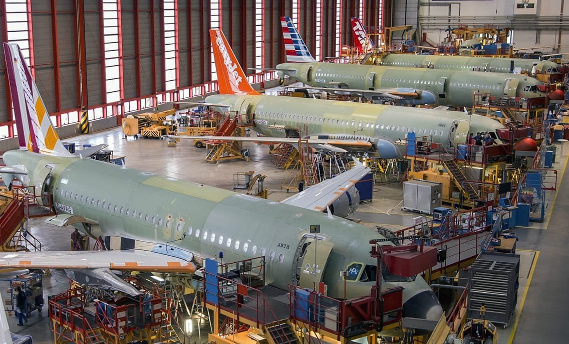 Airbus: 611 nye kommersielle flyleveranser i 2021