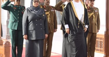 Samia with the Sultan of Oman image courtesy of A.Tairo | eTurboNews | eTN