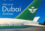 Salón Aeronáutico de Dubái - imagen cortesía de Saudia