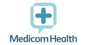 medicom health logo stacked on