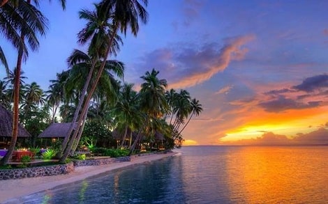 GLODOW 1 Sunset at the Jean Michel Cousteau Resort Fiji on the island of Vanua Levu image courtesy of Jean Michel Cousteau Resort Fiji