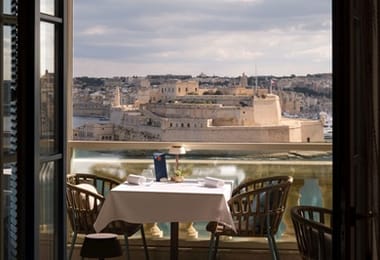 malta 1 - View of the Grand Harbour from ION Harbour Restaurant - image courtesy of Malta Tourism Authority
