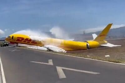 Boeing 757 jet breaks in half during Costa Rica emergency landing