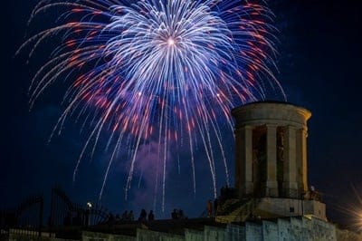 Меѓународен фестивал на огномет во Малта - сликата е дадена од Туристичката управа на Малта
