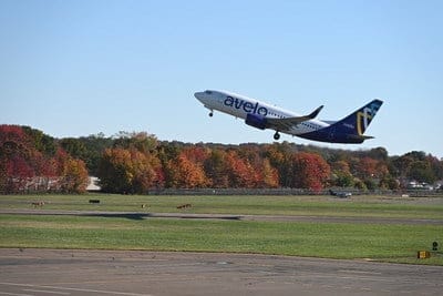 Lety z letiska Tweed-New Haven do Tampy na leteckej spoločnosti Avelo Airlines.