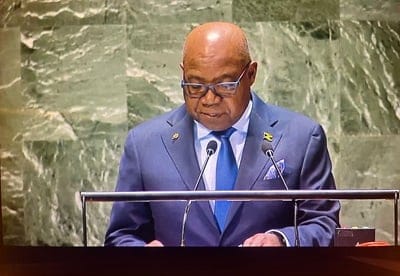 At the UN General Assembly, a Jamaica Minister pushes for green commerce.