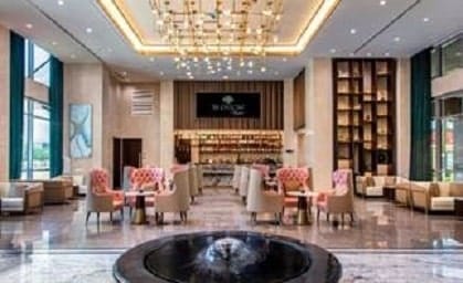Blossom Hotel Houston Lobby Bar rendezVu суреті Blossom Hotel Houston қонақ үйінің рұқсатымен | eTurboNews | eTN