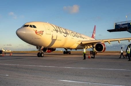 Virgin Atlantic - image via Barbados Tourism Marketing Inc.
