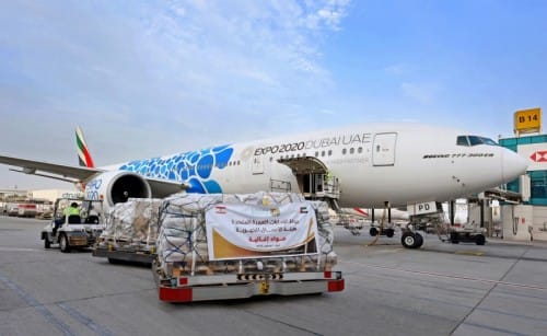 Emirates ლიბანთან პოზიციას იკავებს: Cargo Airbridge- ის ინიციატივით
