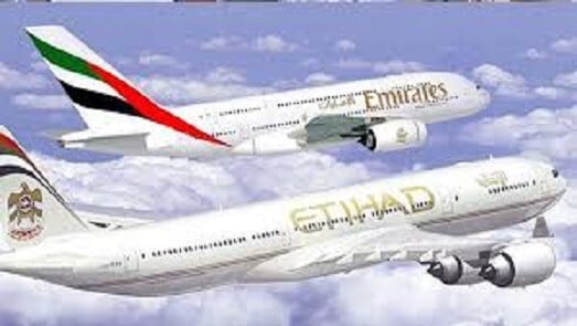 Il-fużjoni tal-linja tal-ajru Etihad Airways u Emirates reġgħet qamet?