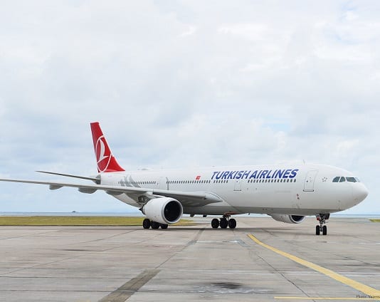 Turkish Airlines ให้บริการเที่ยวบินไปยังเซเชลส์