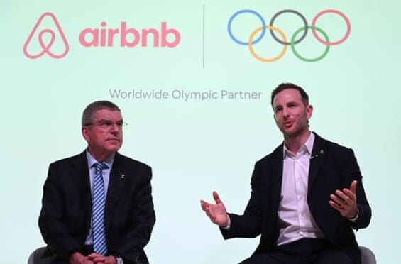 شركاء Airbnb مع اللجنة الأولمبية الدولية