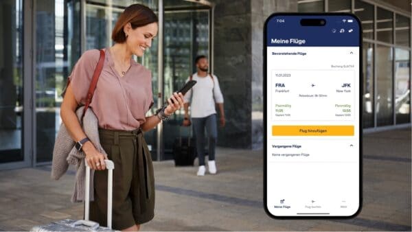 Booking Lufthansa flights with new mobile app now