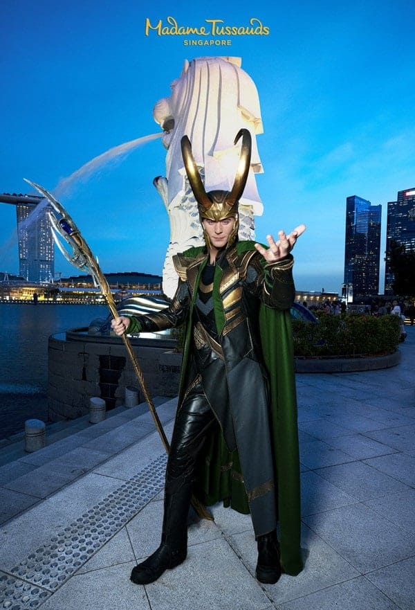 Madame Tussauds Singapur presenta la primera figura de Loki en Asia