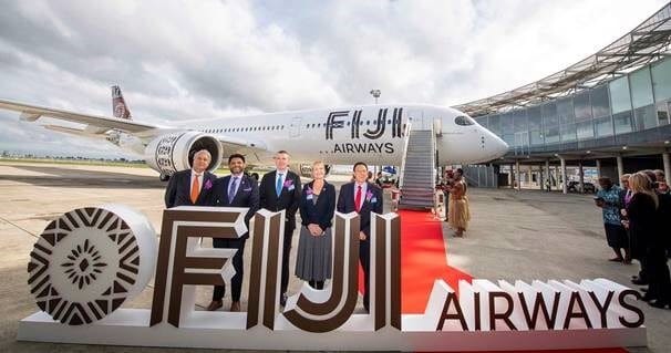I-Fiji Airways ithatha indawo yokuqala yee-Airbus A350 XWB zayo