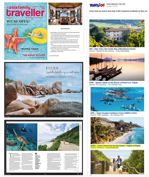 Seychelles Showcased in September Issue of Asia Family Traveller Magazine