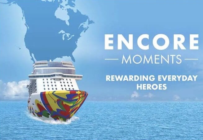 Line Cruise Norwegia Nggawe Kampanye Encore Moments Kanggo Hadiah Pahlawan Saben Dina