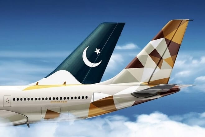 Společnosti Etihad a Pakistan International Airlines obnovují partnerství v oblasti sdílení kódů