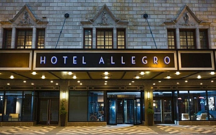 Hotel Allegro uzdiže se sa lokacije hotela Bismarck