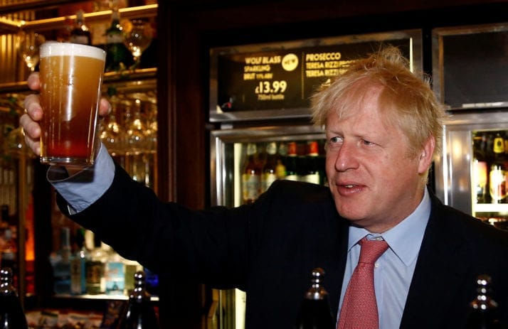 Vieni lunedì il ministro del Regno Unito sarà in un pub