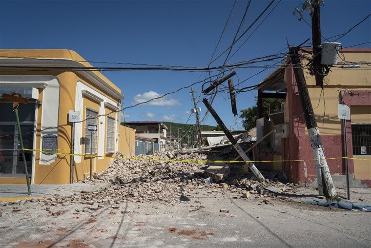 Ang isa pang nagwawasak na lindol ay tumama sa Puerto Rico