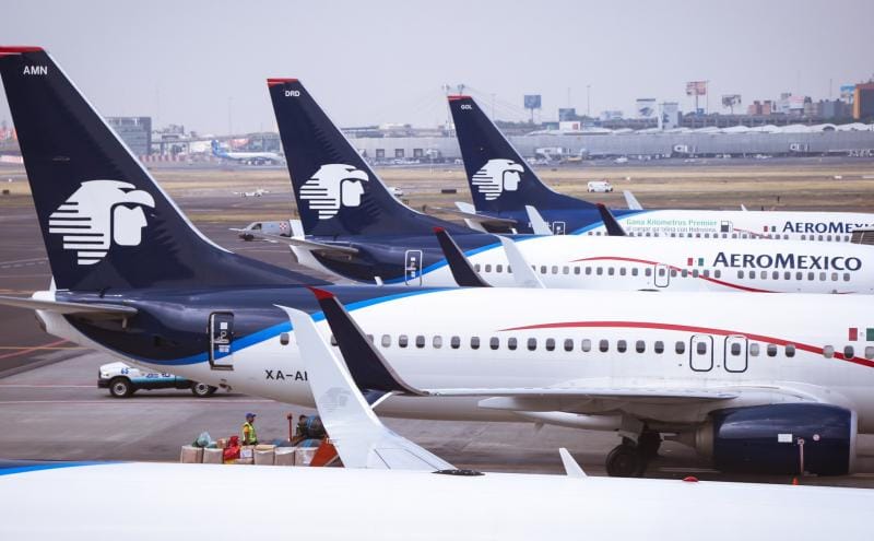 Aeromexico: Scheduled passenger capacity reduced by 86.9%