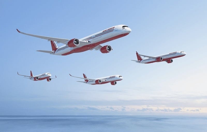 Air India Orders 250 Airbus Aircraft