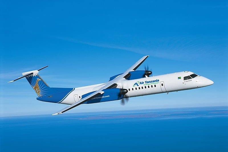 Air Tanzania Bäitrëtt De Havilland Dash 8-400 Programm