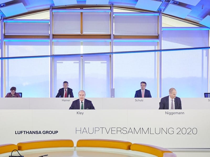 Die Hauptversammlung der Lufthansa genehmigt alle Tagesordnungspunkte
