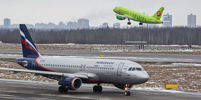 Krievijas Aeroflot un S7 aviokompānijas saņem atļaujas veikt lidojumus uz Vāciju