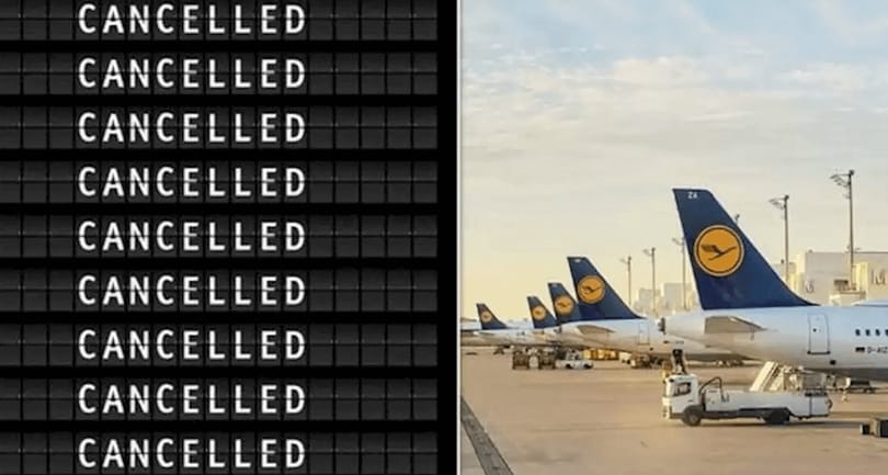 Lufthansa හෙට Frankfurt සහ Munich ගුවන් ගමන් අවලංගු කරයි