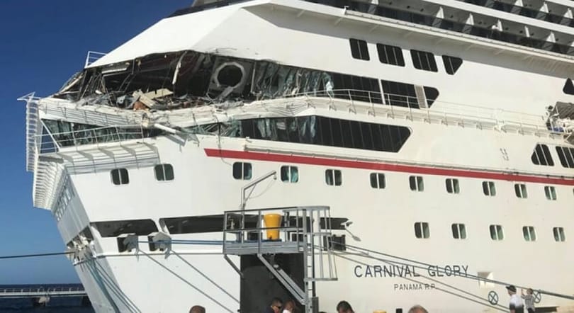 Dois navios da Carnival Cruise colidem em Cozumel