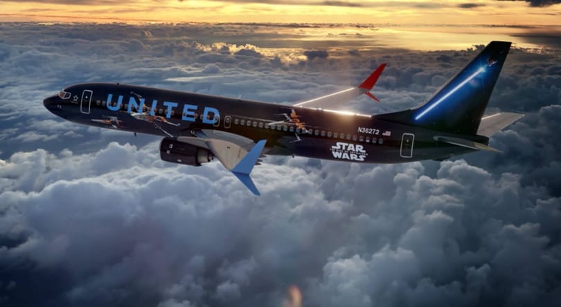 United Airlines joins forces with Star Wars