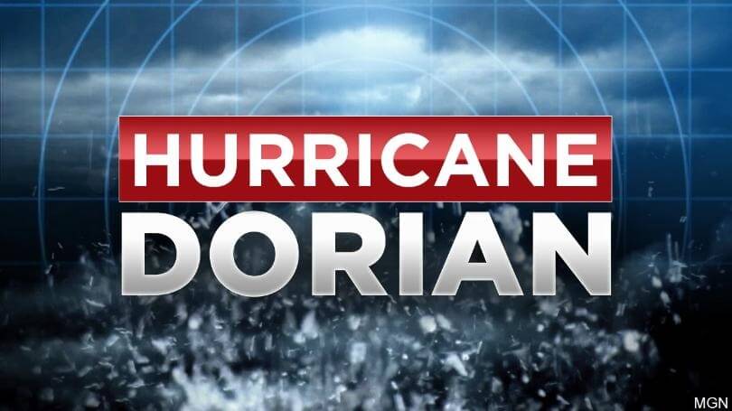St. Kitts vahingoittumatta trooppinen myrsky Dorian