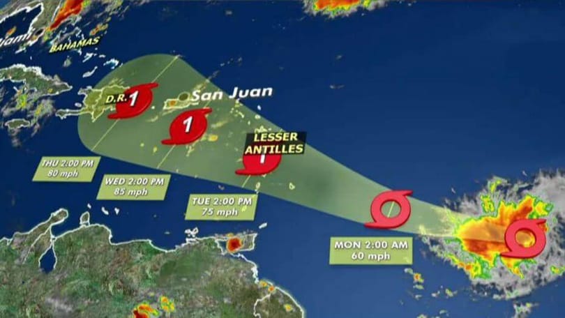 加勒比航空公司因热带风暴多利安而取消航班
