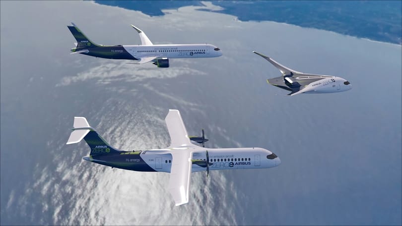 Airbus nandur modal ing dana infrastruktur hidrogen resik paling gedhe ing donya