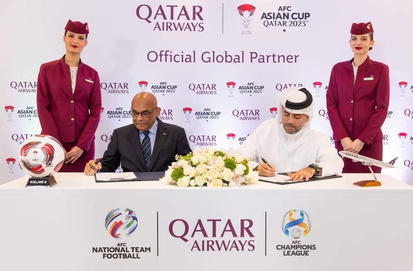 Qatar Airways sy ny kaonfederasiona baolina kitra aziatika nanao fiaraha-miasa