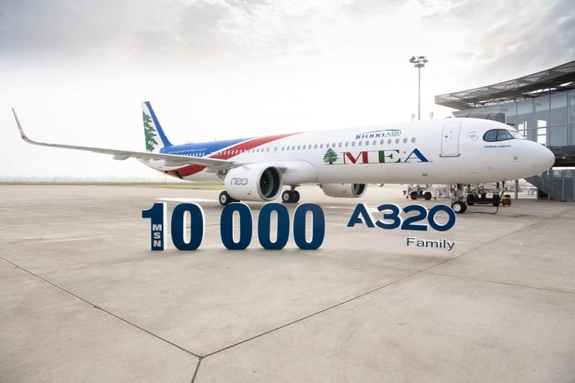 Airbus liefert drittes A321neo-Flugzeug an Middle East Airlines