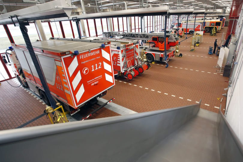 フランクフルト空港の新しい消防署1が稼働中