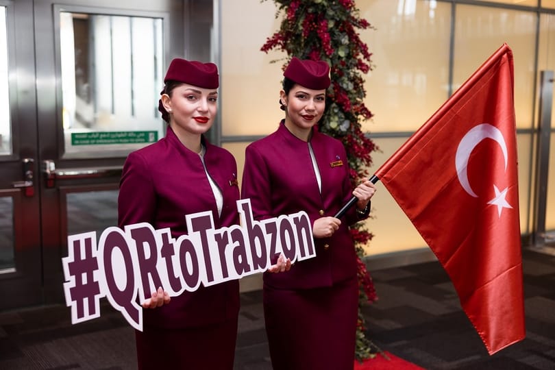 دوحه جدید به ترابزون، ترکیه پرواز در قطر ایرویز