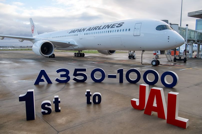 জাপান এয়ারলাইন্স তার প্রথম এয়ারবাস A350-1000 পায়