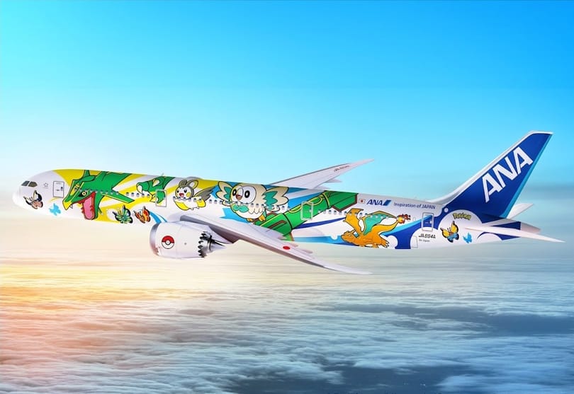 Jirgin Jirgin New Tokyo zuwa Bangkok akan ANA Fly Pikachu Jet NH