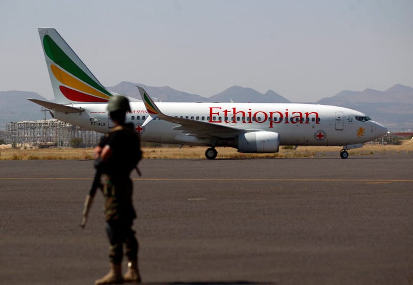 I-Ethiopian Airlines isolwa ngokuhambisa izikhali ngokungemthetho e-Eritrea