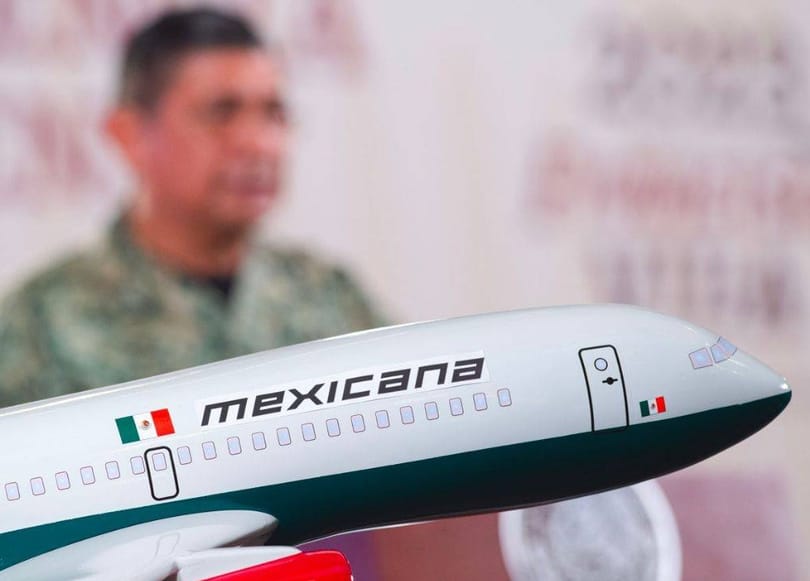 मेक्सिकन सेनाले Mexicana de Aviacion एयरलाइनलाई पुनर्जीवित गर्यो