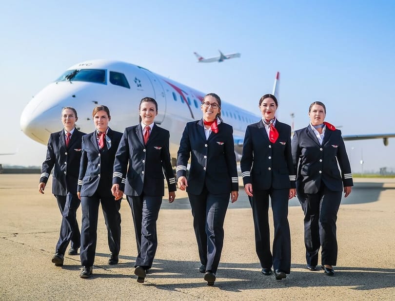 महिला पायलटों में किस एयरलाइन का अनुपात सबसे अधिक है?