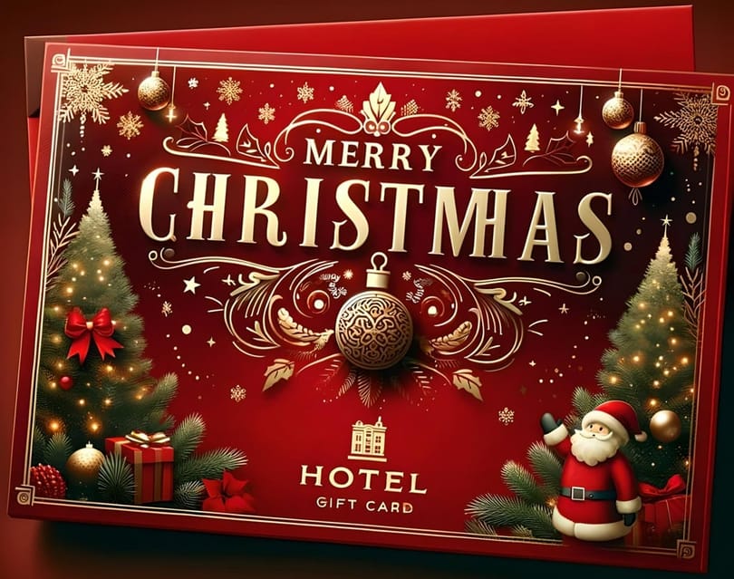 זינוק זכויות מכירת כרטיסי מתנה למלון לפני חג המולד
