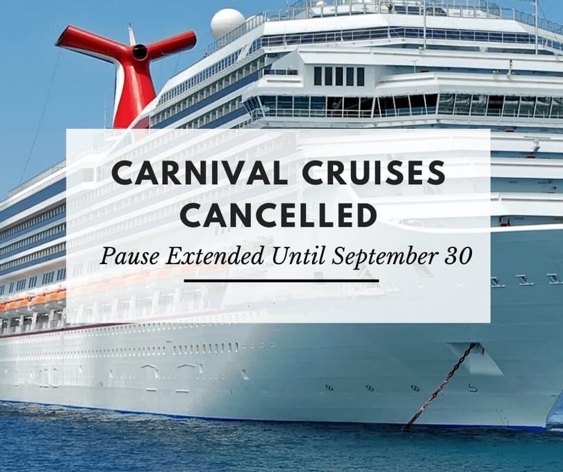Carnival Cruise Line extends operational pause in North America until October