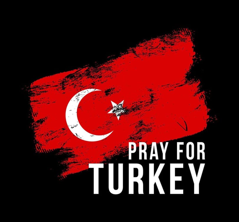 برای ترکیه دعا کنید