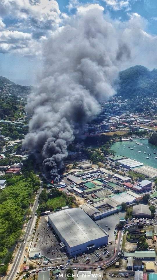 , Seychelles Public Bus Depot and ferry boat on fire, eTurboNews | eTN