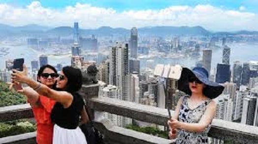 Hong Kong'daki Turistler
